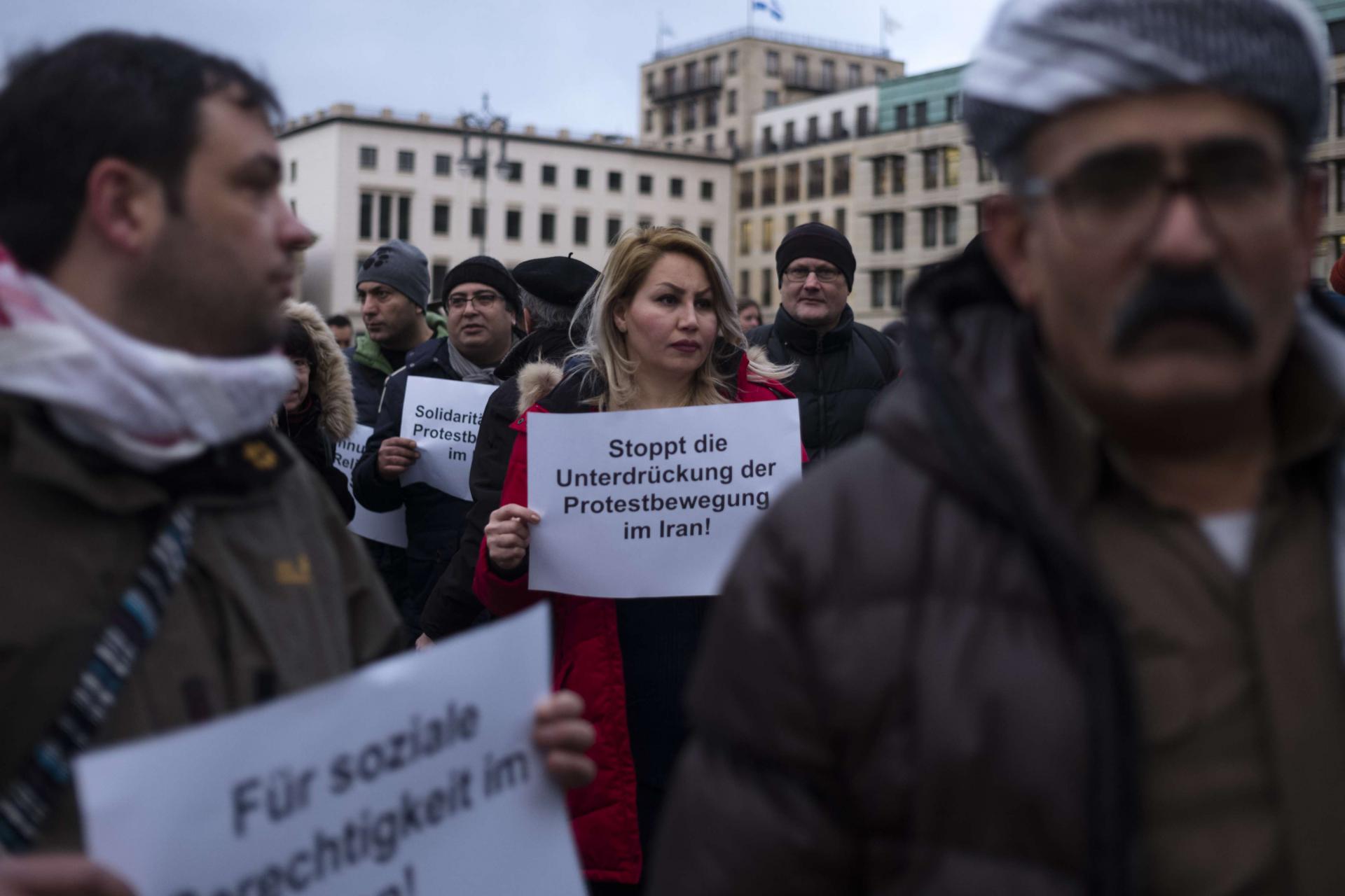 وقفة احتجاجية في ألمانيا تنديدا بالقمع في إيران