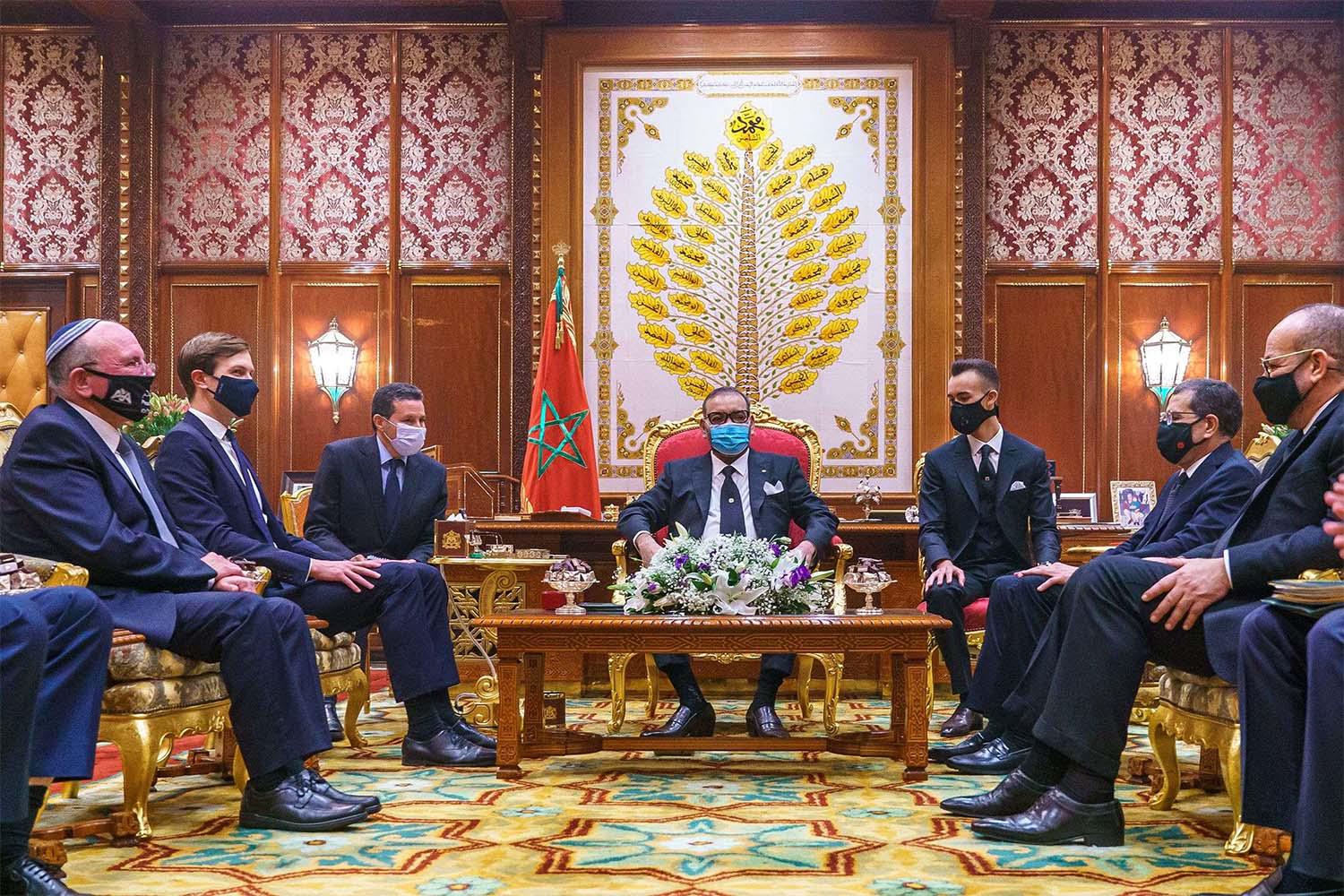 The meeting took place at the Royal Palace in Rabat
