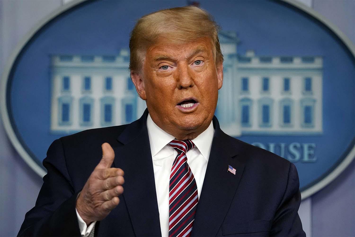 US President Donald Trump 