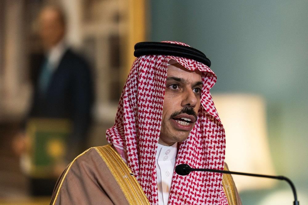 وزيرا الخارجية السعودي الأمير فيصل بن فرحان آل سعود