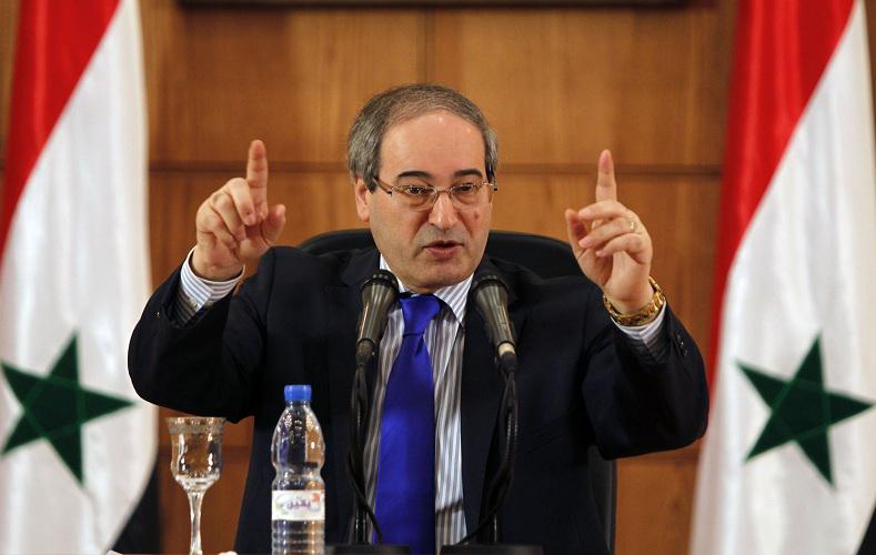 فيصل المقداد وزير الخارجية السوري