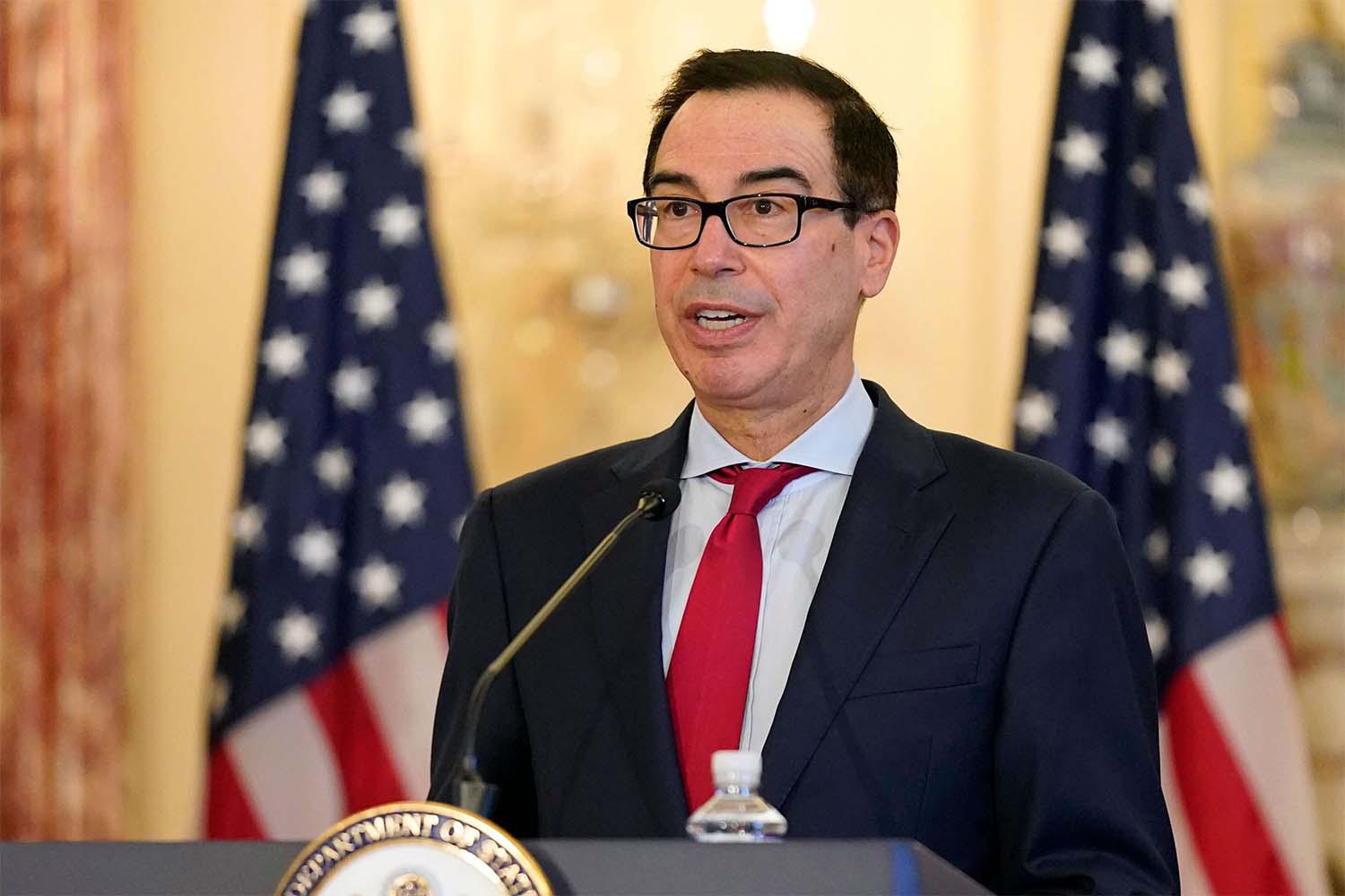 US Treasury Secretary Steven Mnuchin