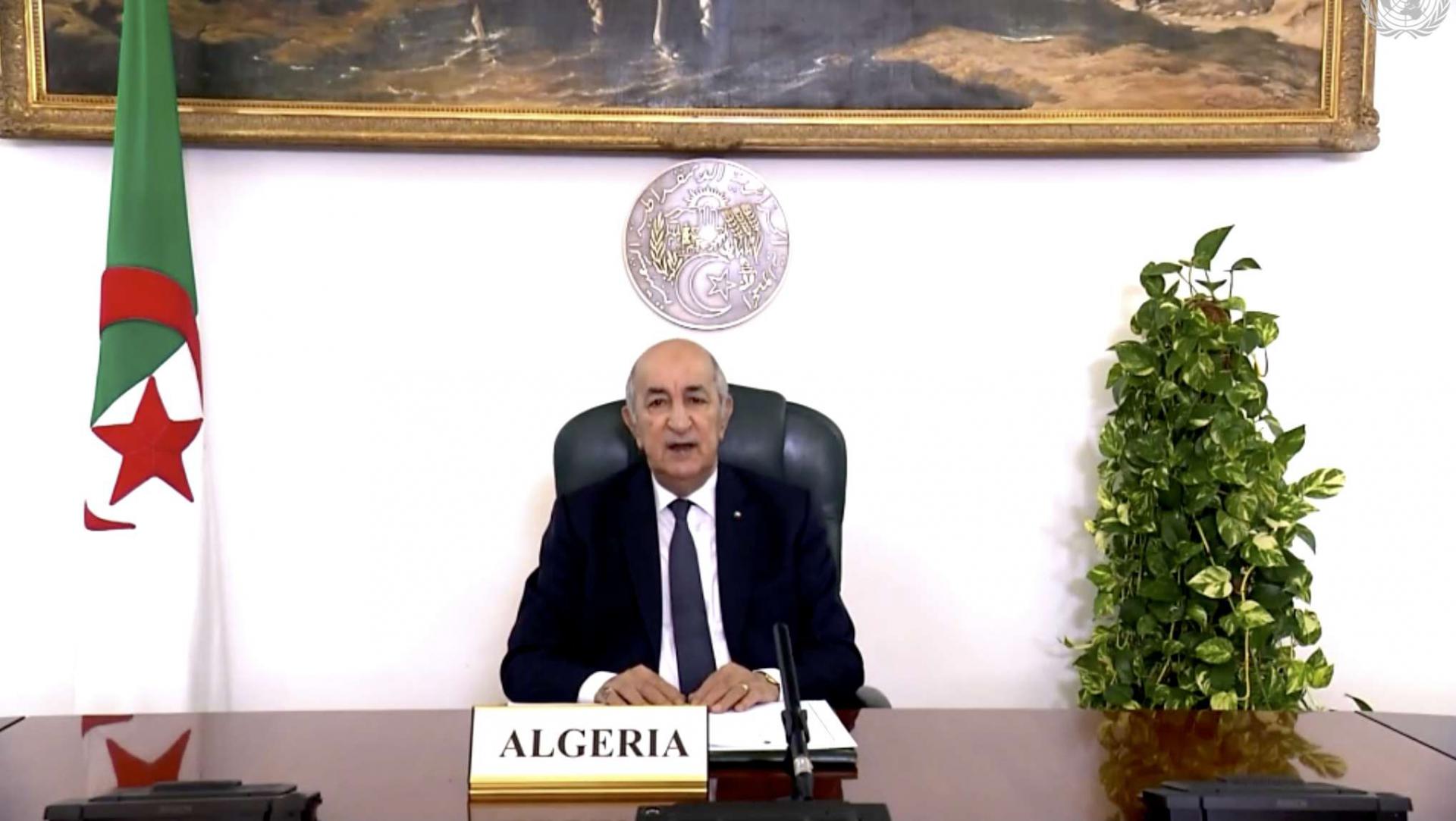 الرئيس الجزائري عبدالمجيد تبون