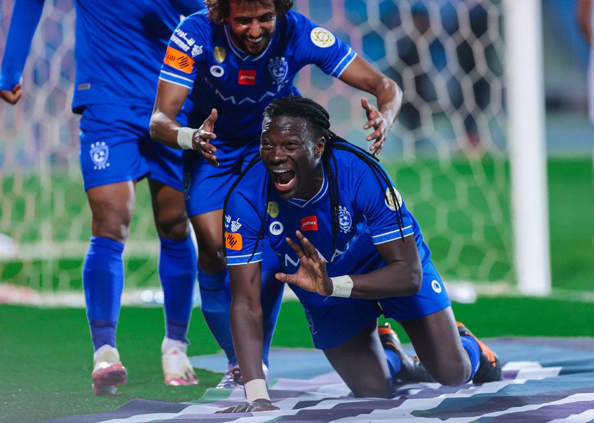 تفاعل غوميس بعد تسجيله الهدف من حساب الهلال على تويتر