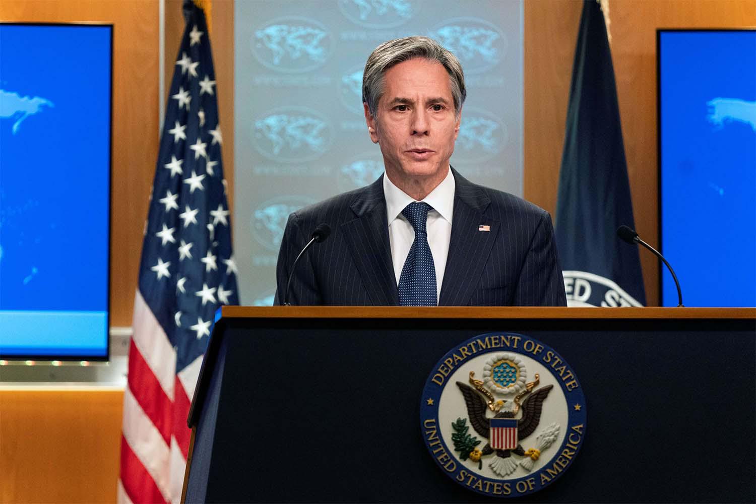US Secretary of State Antony Blinken 