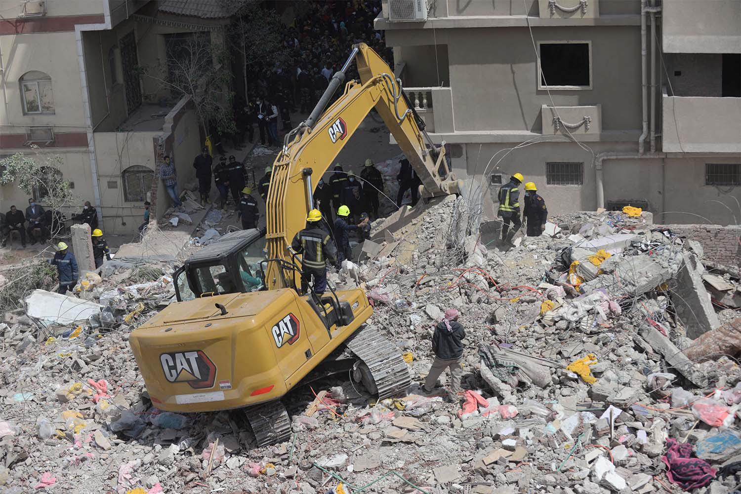 Building collapses are not uncommon in Egypt