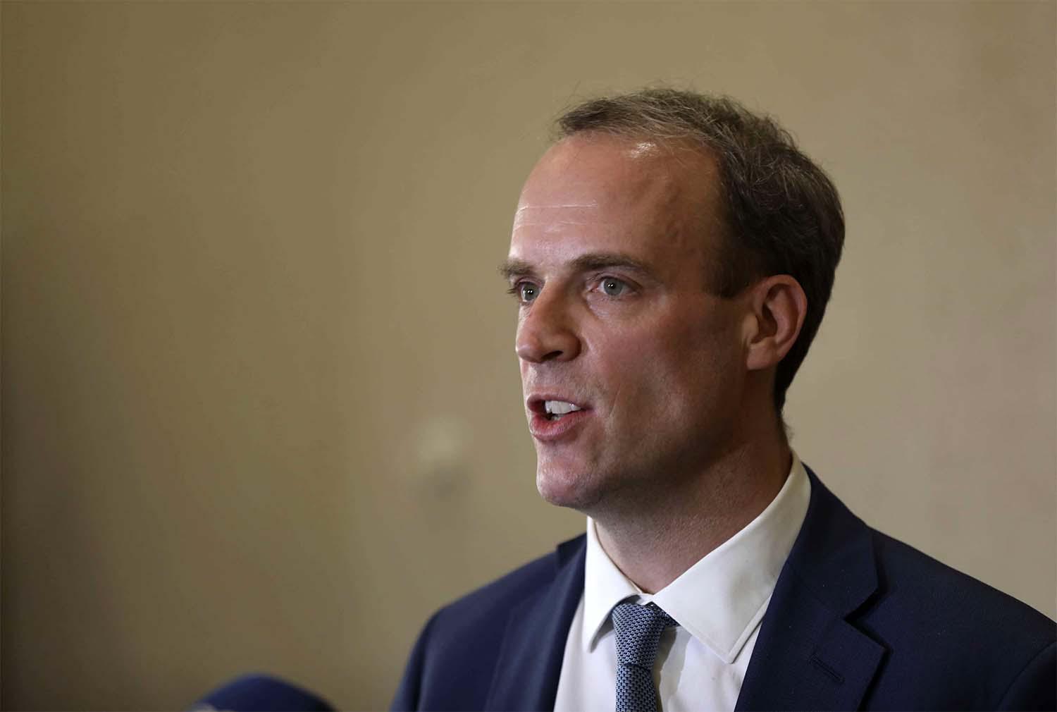 Foreign Secretary Dominic Raab 