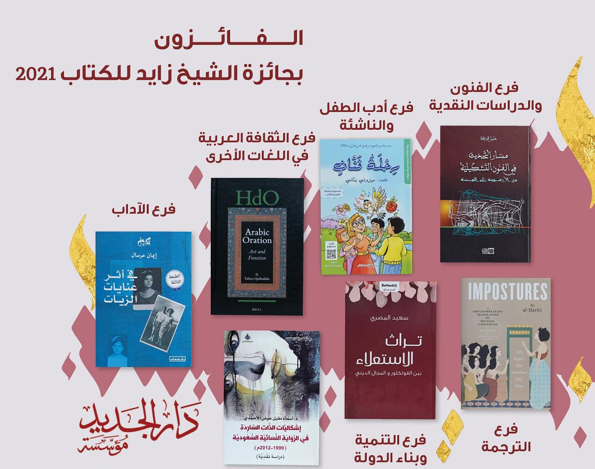 الفائزون في جائزة الشيخ زايد للكتاب (الصورة من صفحة الجائزة على فيسبوك)