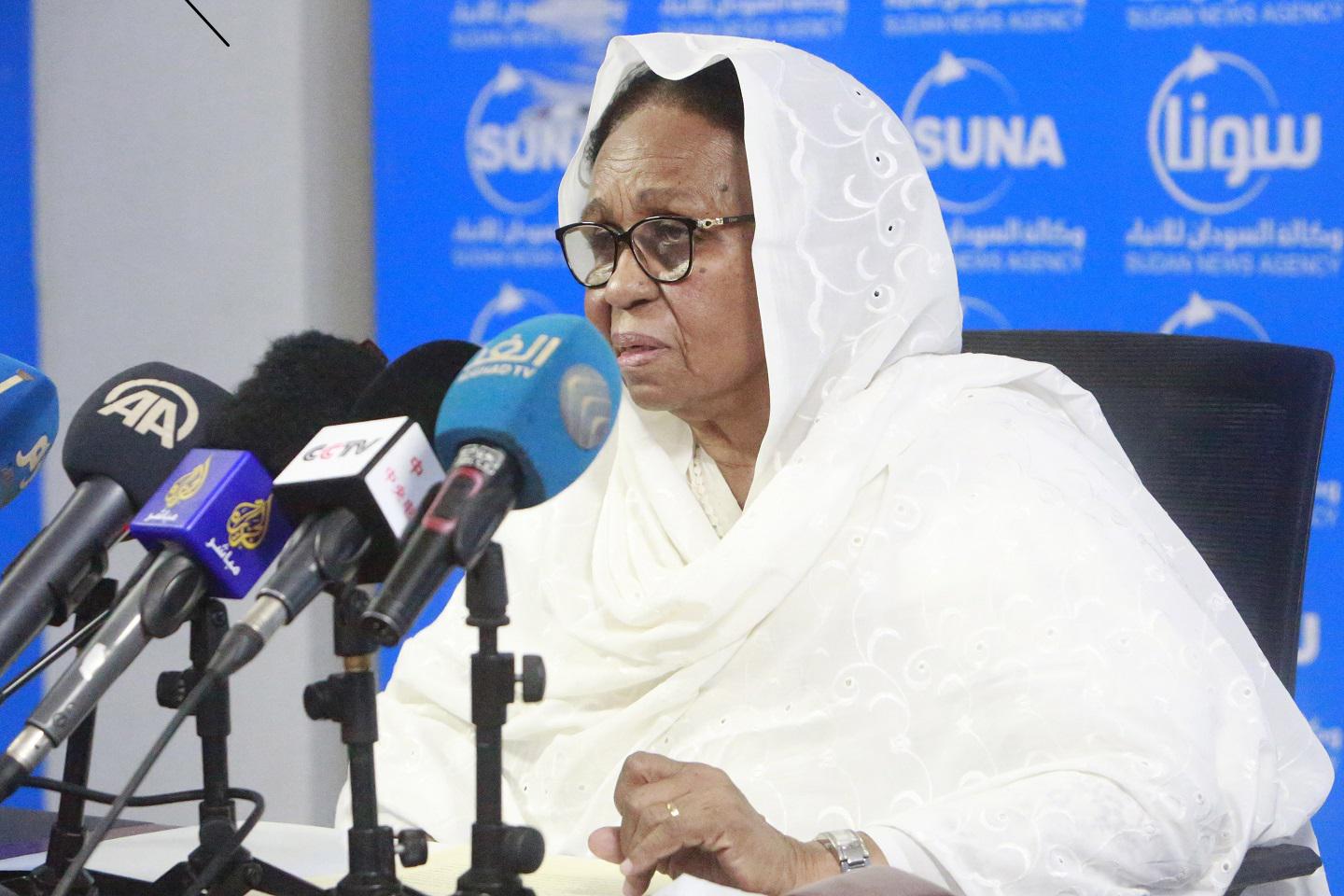 عائشة موسى السعيد عضو مجلس السيادة الانتقالي بالسودان 