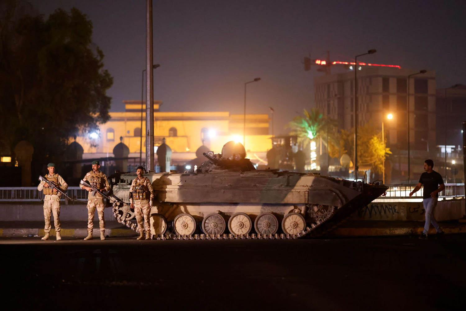 قوات أمن عراقية تغلق مداخل في بغداد