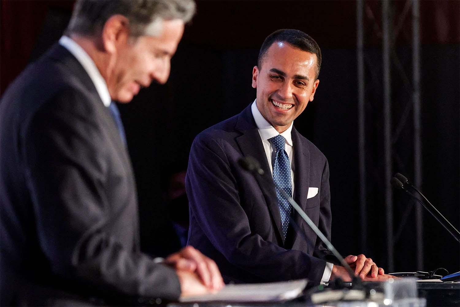 Di Maio (R) did not give further details of what the proposed Africa task force would do