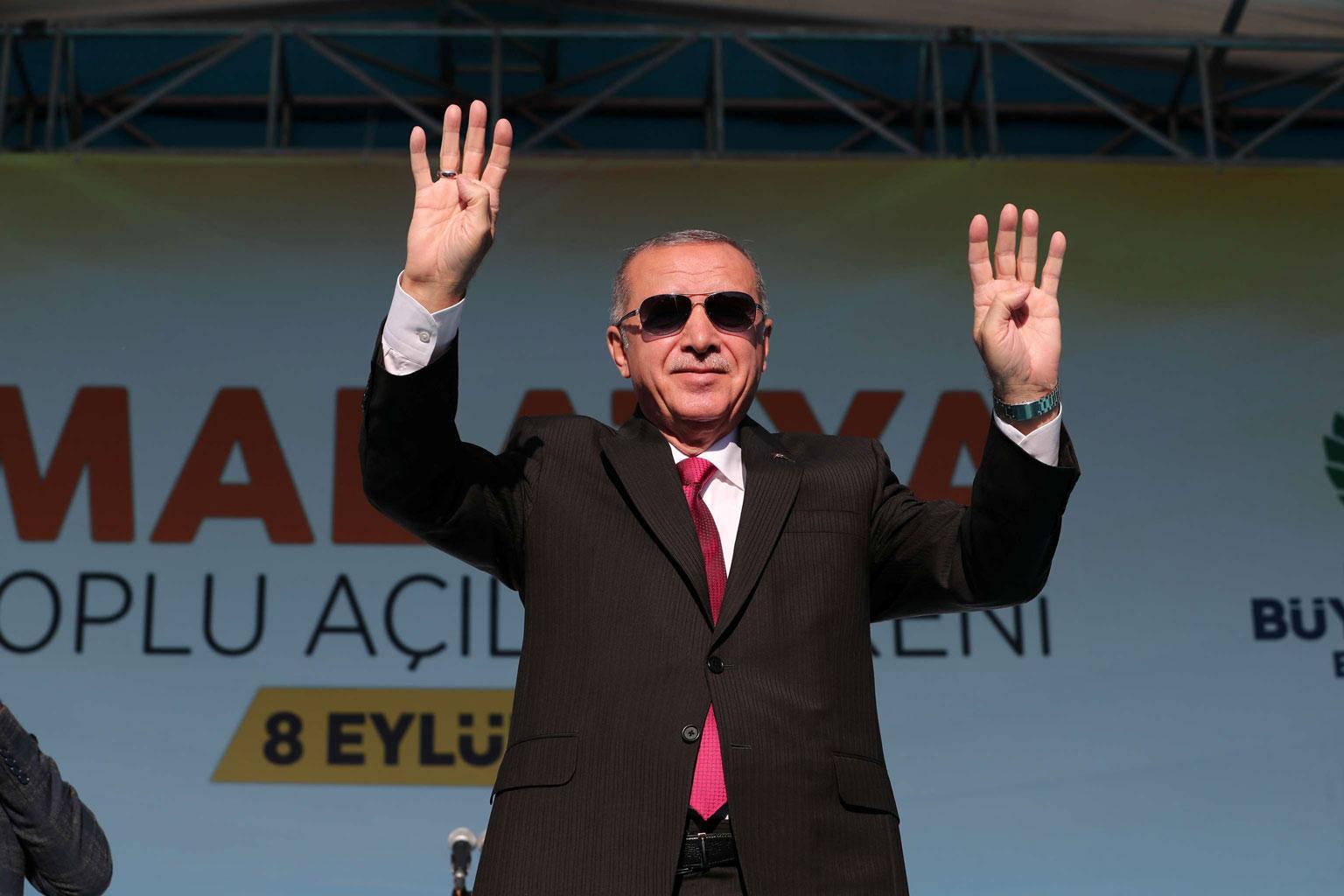 الرئيس التركي رجب طيب اردوغان
