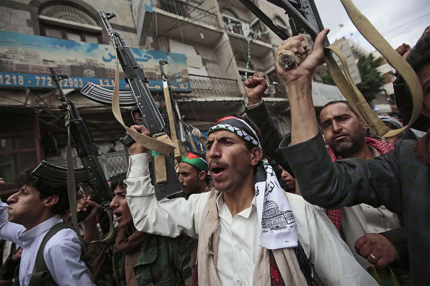 International officials and analysts say Iran has increased its material support to Yemen's Houthi rebels