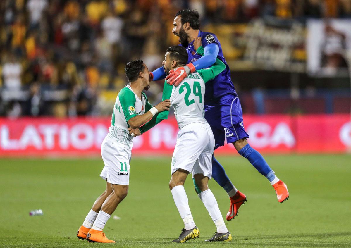 فريق 'النسر الاخضر' يفتتح التسجيل بعد خمس دقائق فقط