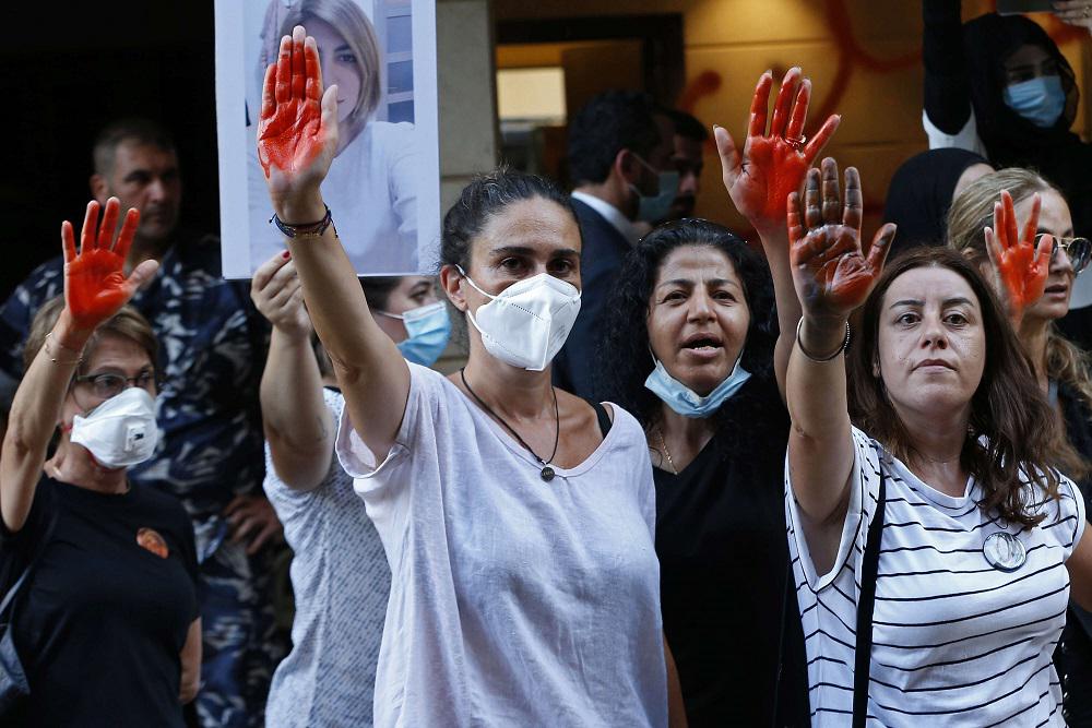 احتجاجات في لبنان بمناسبة مرور عام على انفجار بيروت