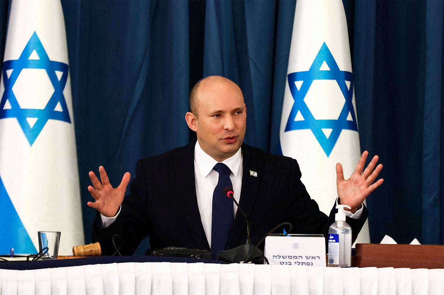 Israel's Prime Minister Naftali Bennett