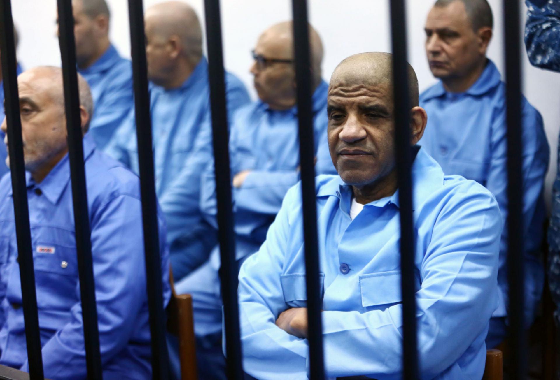 عبدالله السنوسي صدر بحقه احكام قضائية بينها حكم بالاعدام بالرصاص في 2015