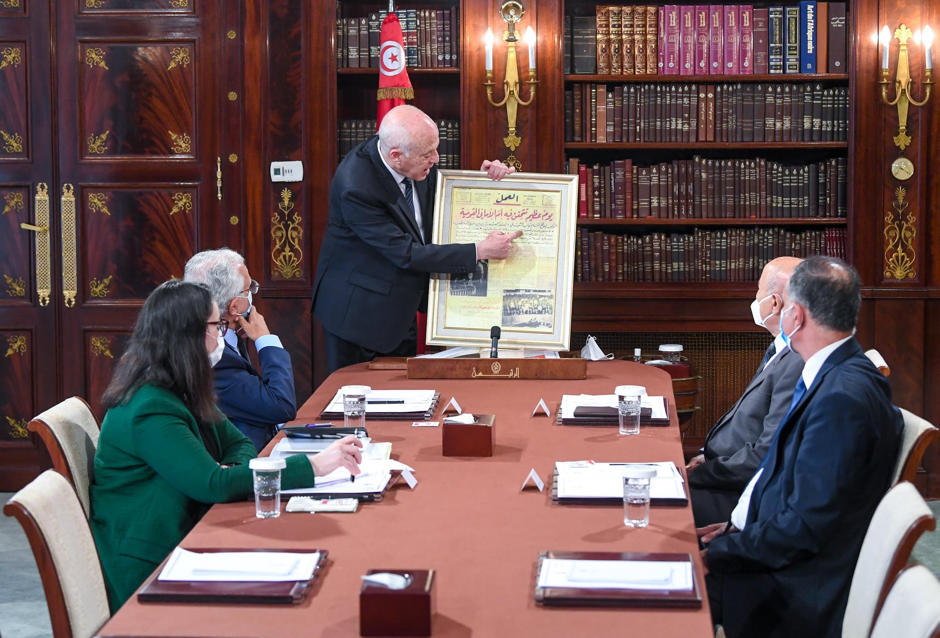 الرئيس التونسي قيس سعيد