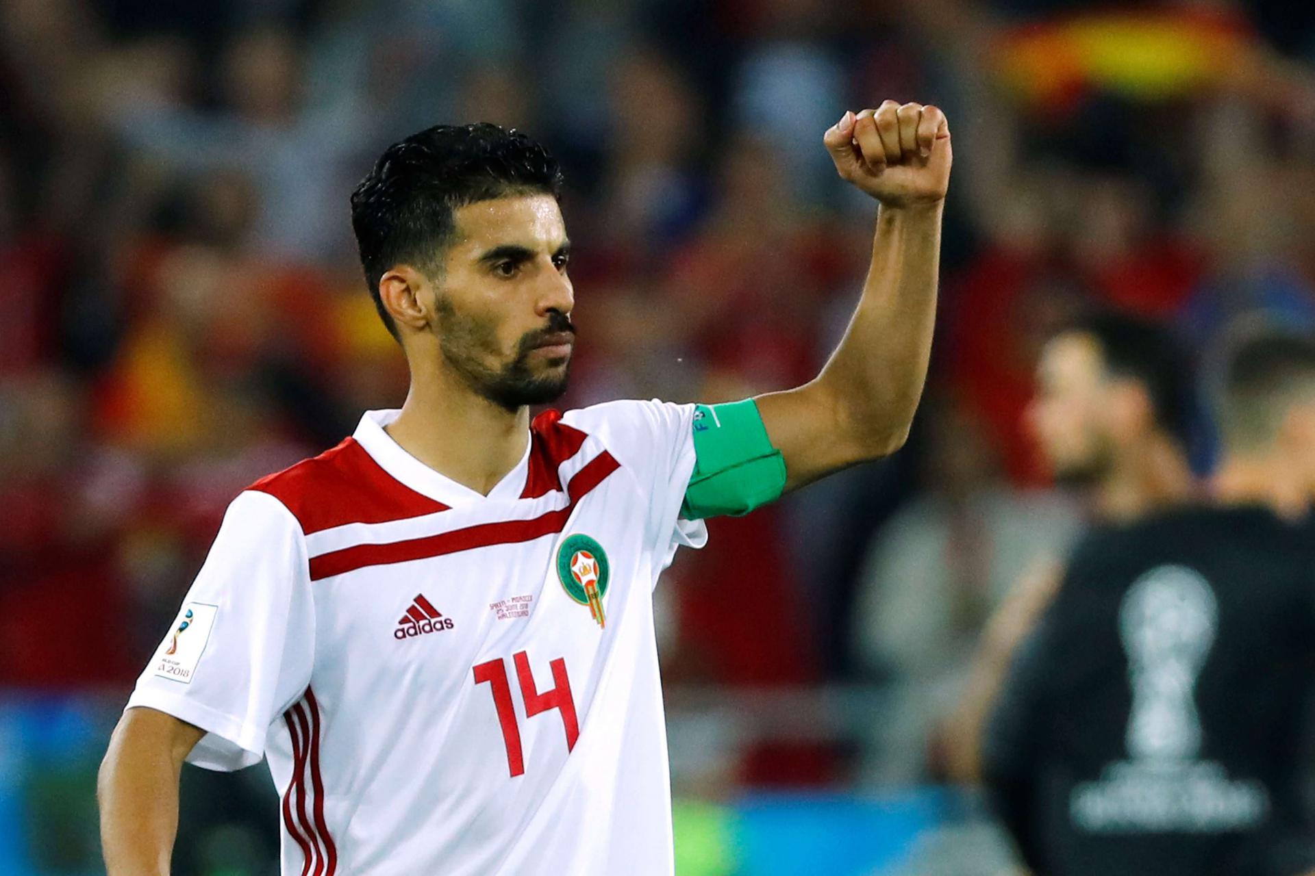 منتخب المغرب يحقق فوزه الثاني تواليا على غينيا بيساو صورة ارشيفية لمبارك بوصوفة
