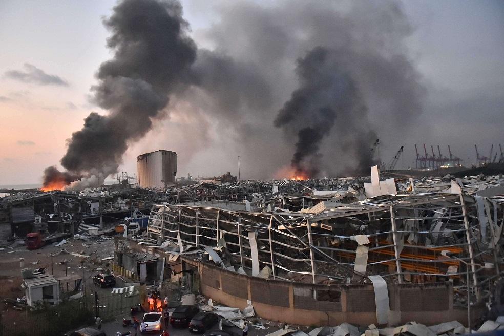 انفجار مرفا بيروت