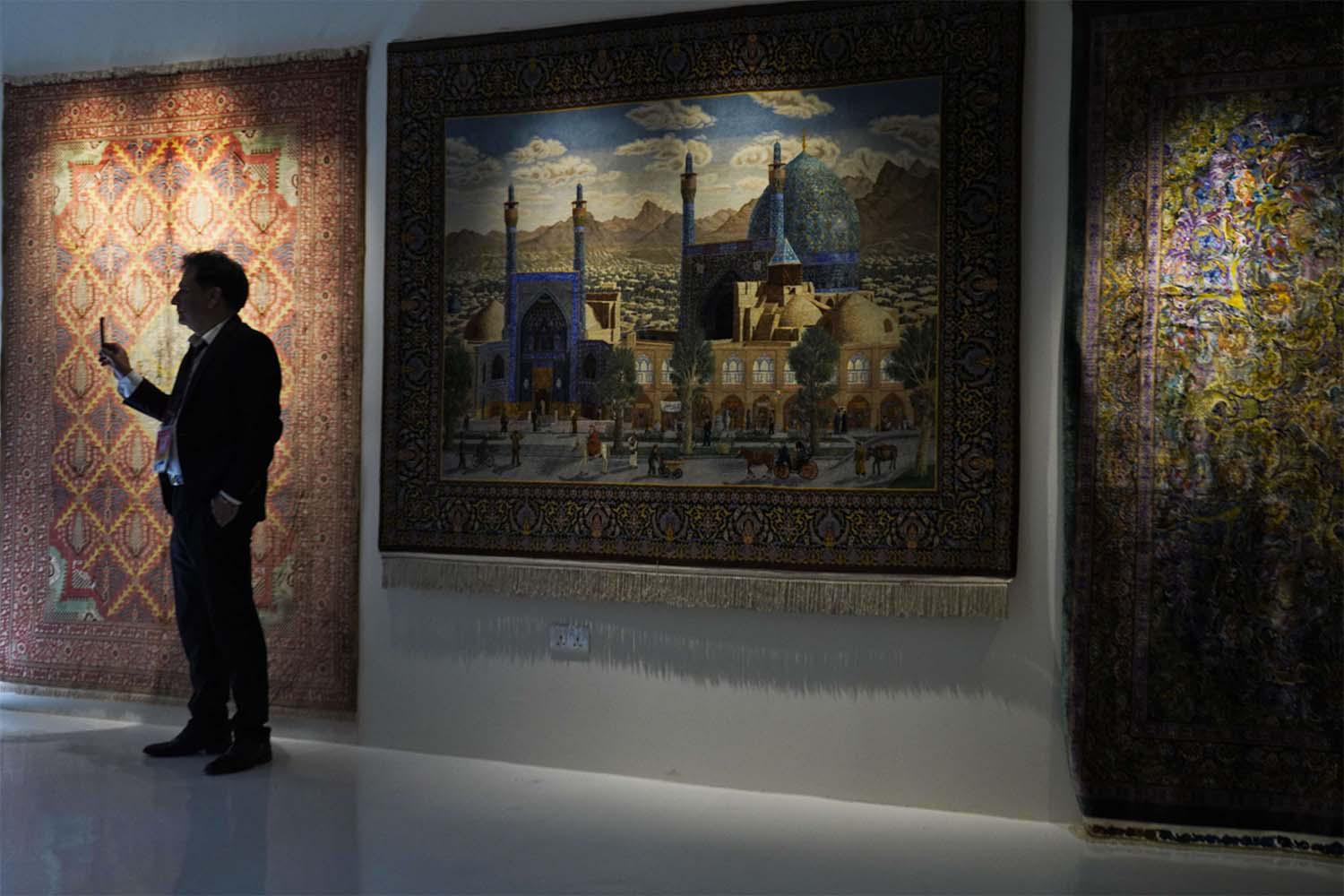 Iran went for a hardcore handicraft spiel, pitching Persian carpets 