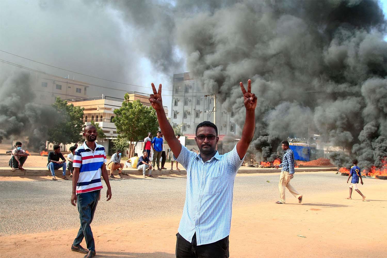 At least 12 protesters were wounded in the anti-military demanstrations