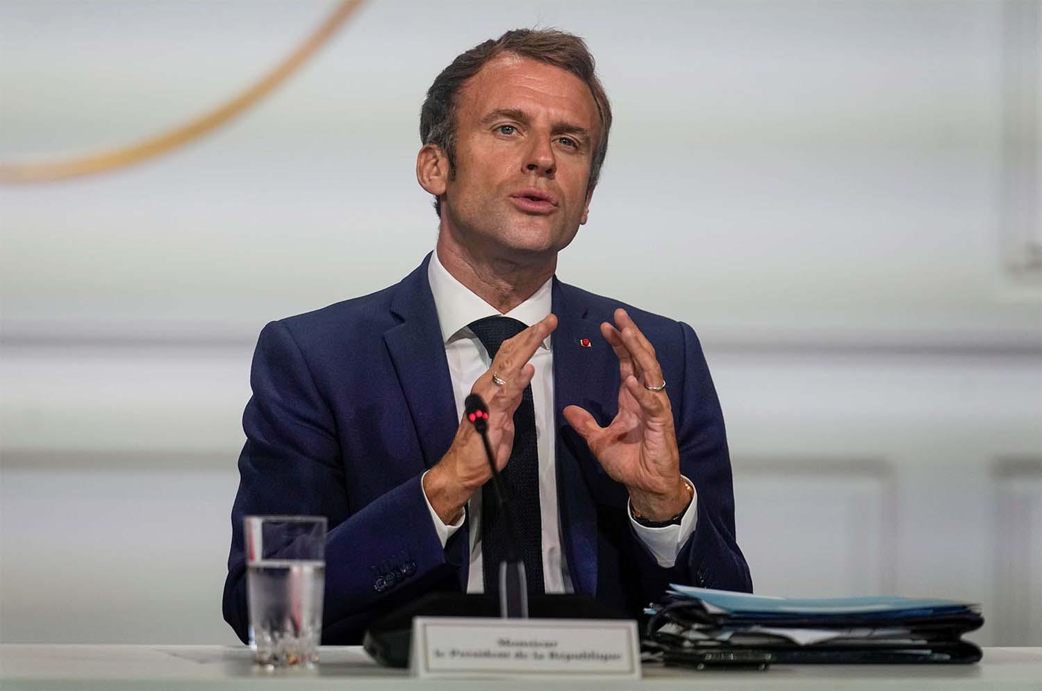 Macron says his wish is that is that they can calm things down