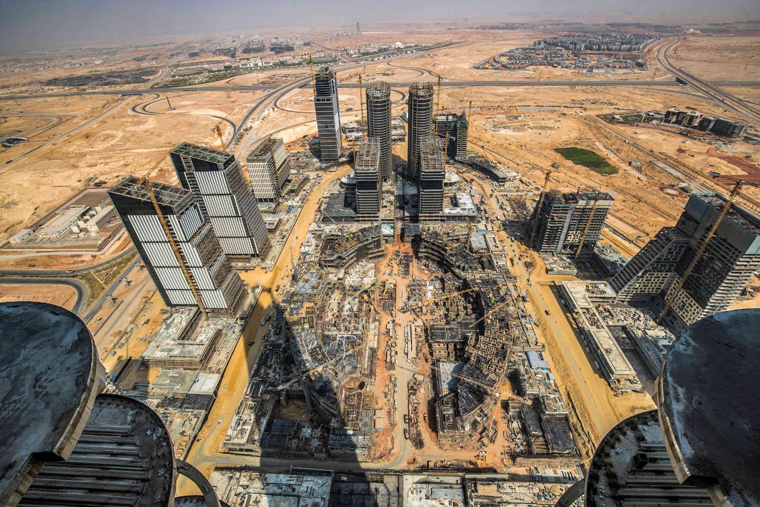 مشهد من العاصمة الإدارية الجديدة في مصر