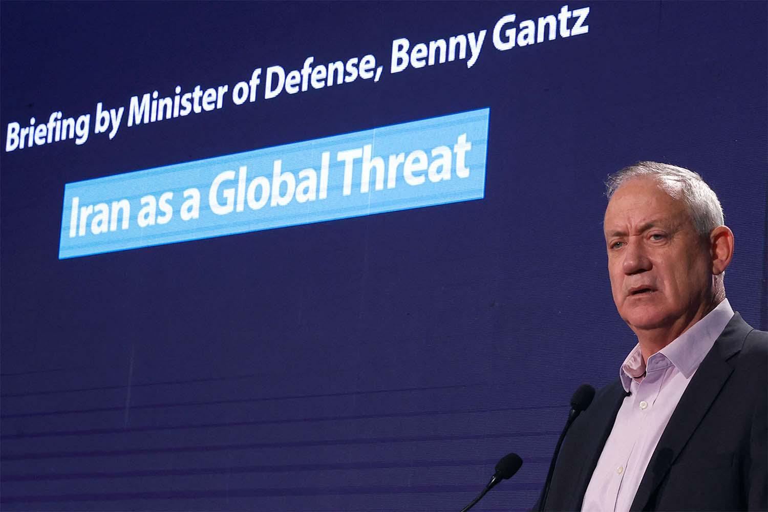 Gantz made the allegation during a televised speech at a security conference hosted by Reichman University