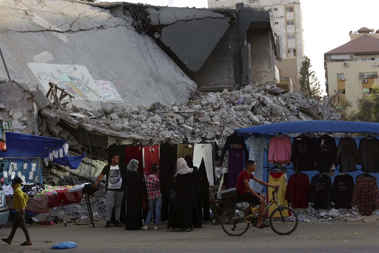 About 2,200 homes in the enclave were destroyed and 37,000 others were damaged during the 11-day conflict between Israel and Hamas in May