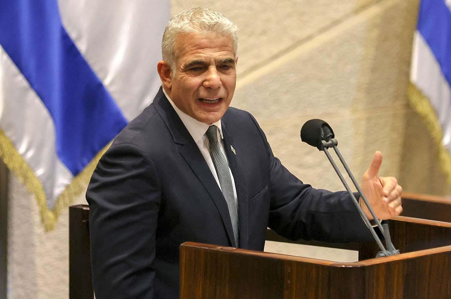 Israeli FM Yair Lapid 