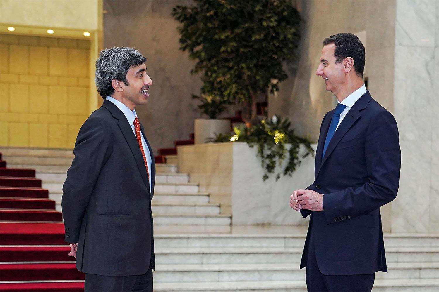 The UAE FM on November 10 became the most senior Emirati to visit Damascus since Syria's civil war erupted about a decade ago