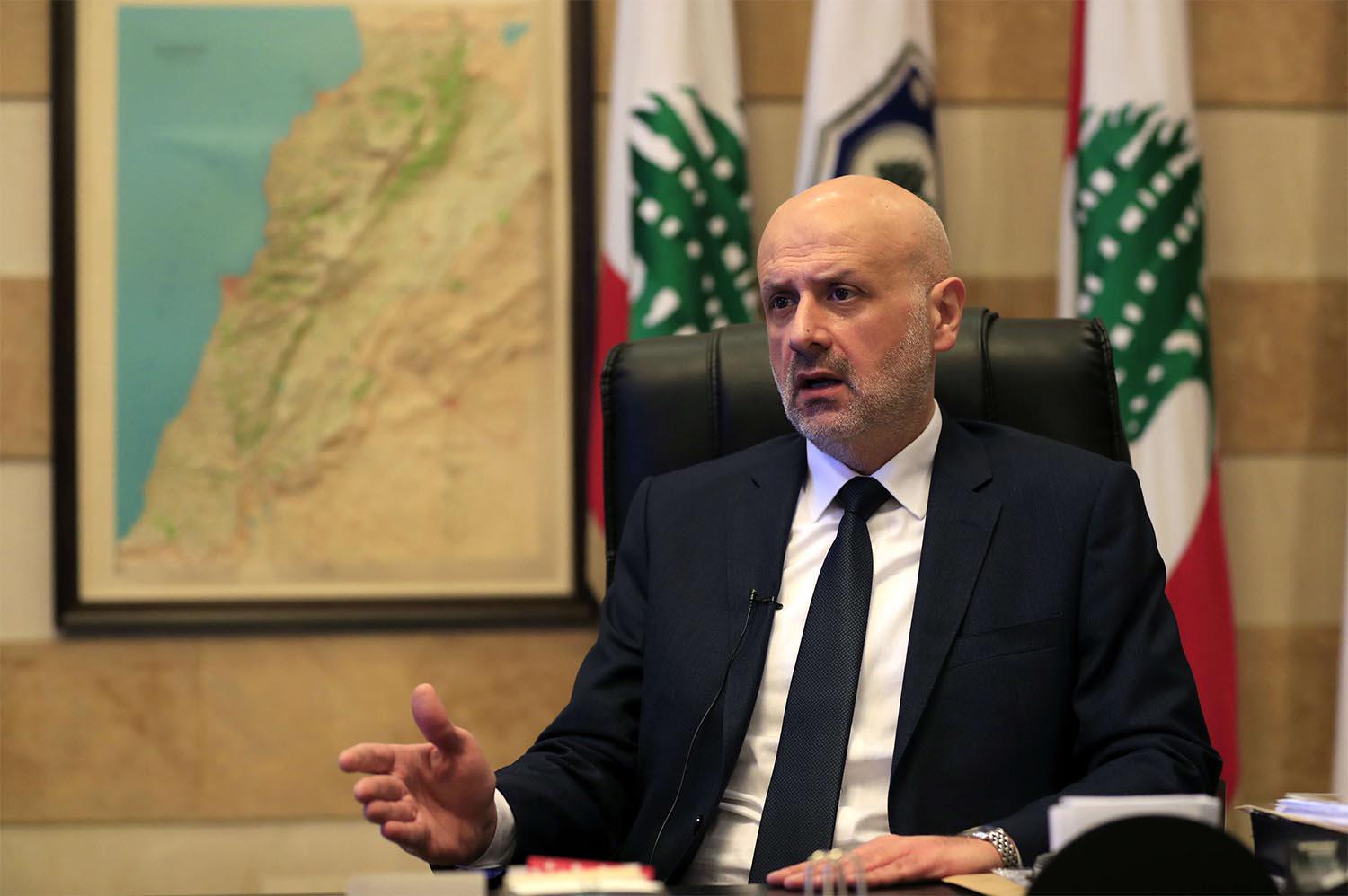 Lebanon's Interior Minister Bassam Moulawi