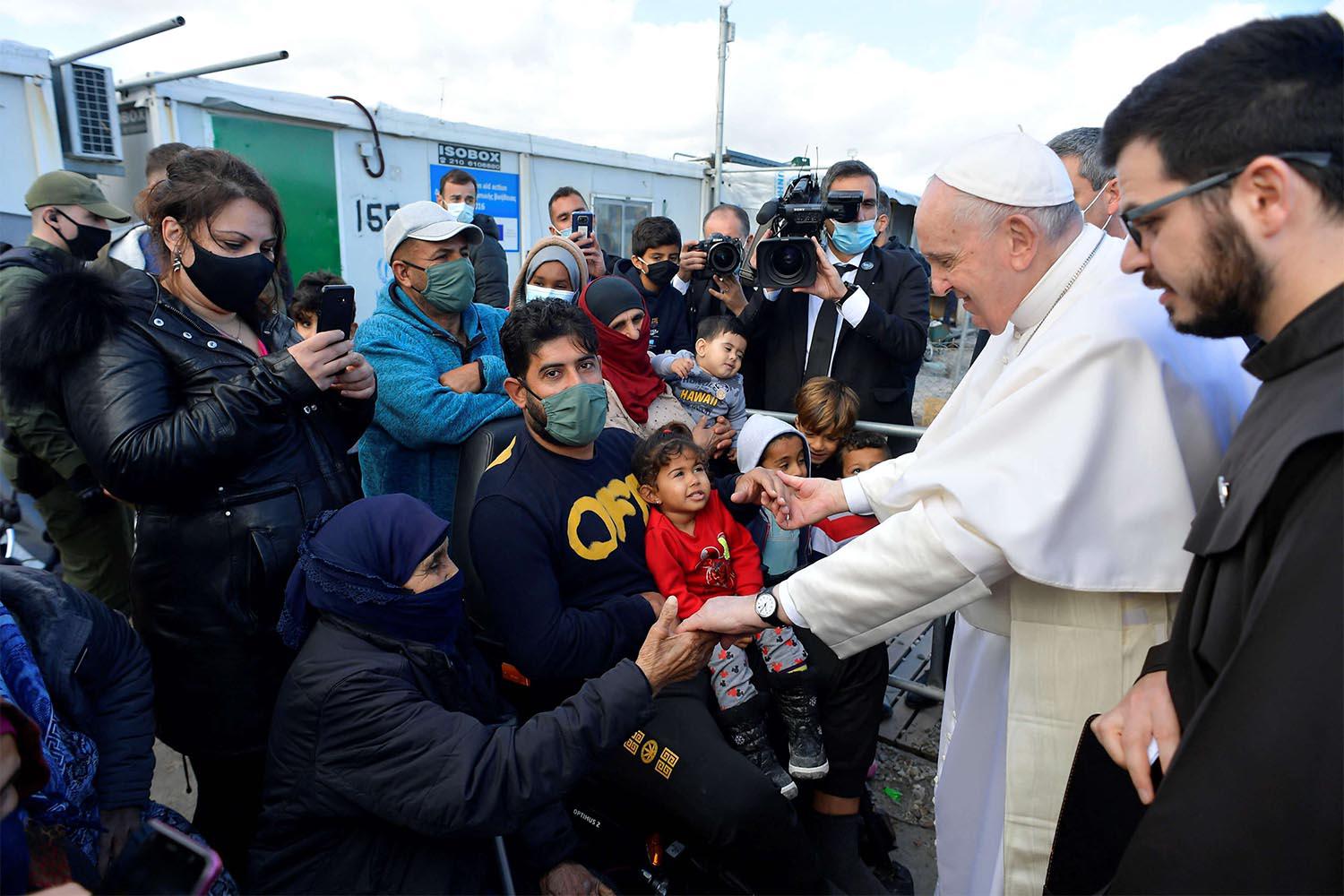 It was Francis’ second trip to Lesbos in five years