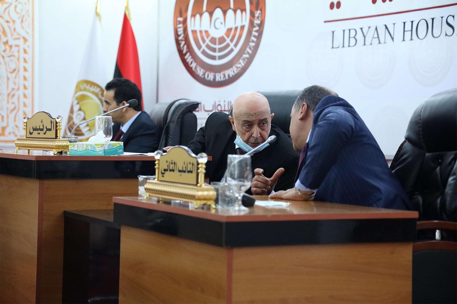 Shouted arguments in parliament