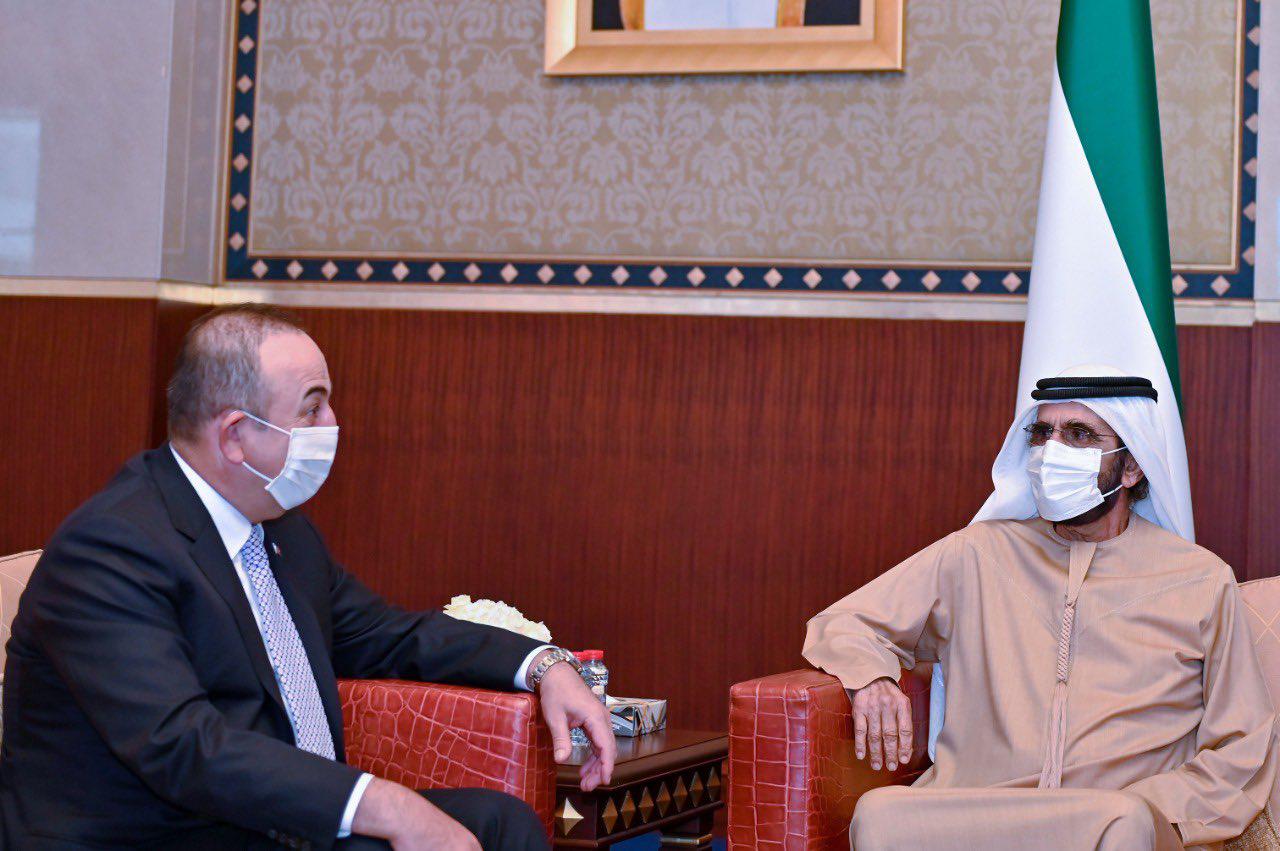 لقاء وزير الخارجية التركي بنائب رئيس دولة الإمارات تأتي بعد أقل من شهر على زيارة هي الأولى لولي عهد أبوظبي لأنقرة