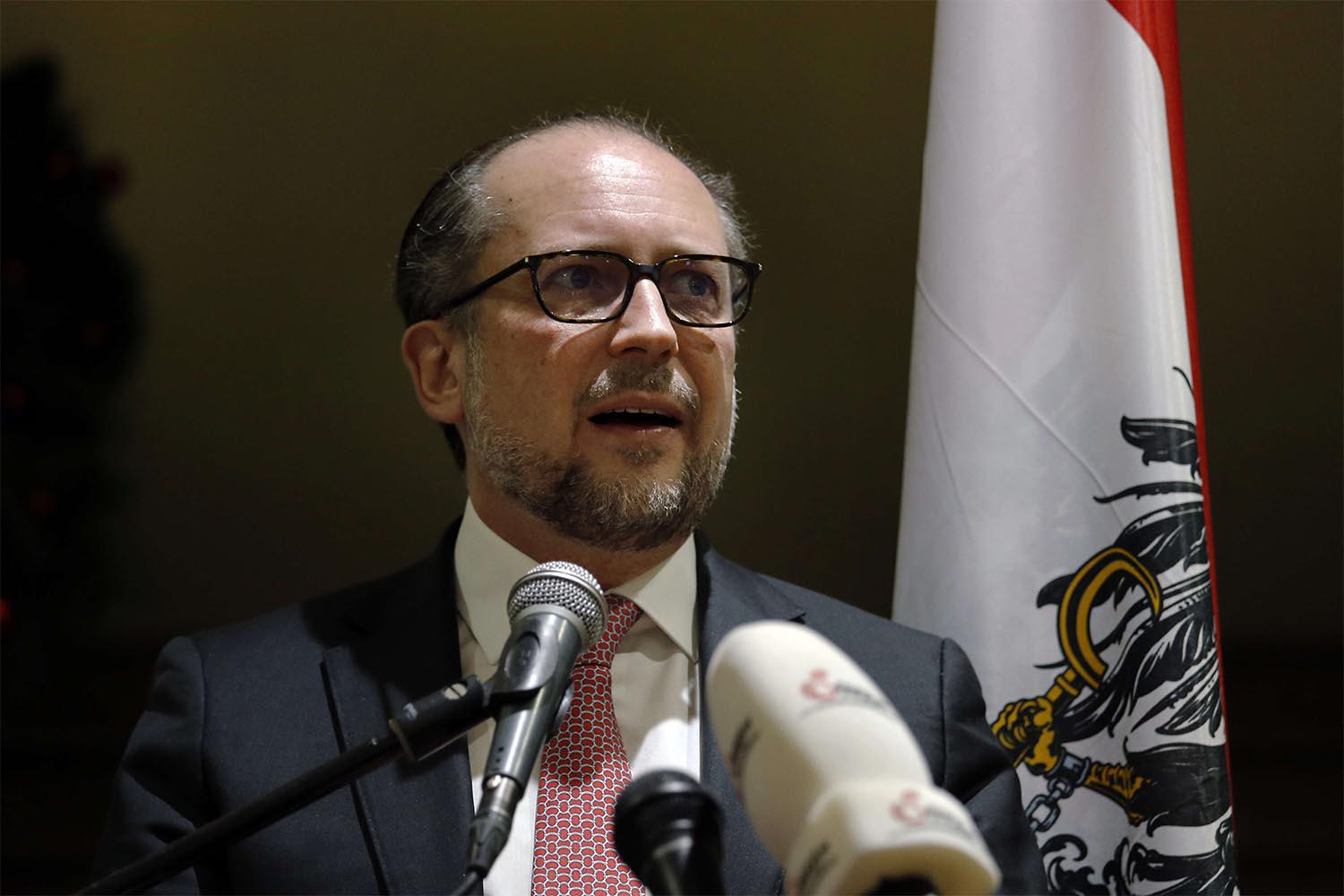 Austrian Foreign Minister Alexander Schallenberg