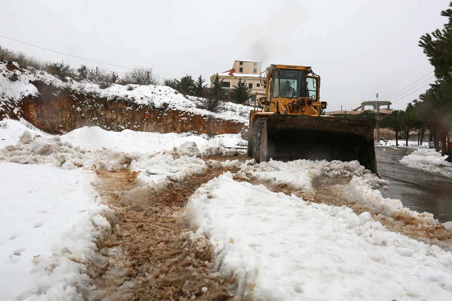 snow in Lebanon