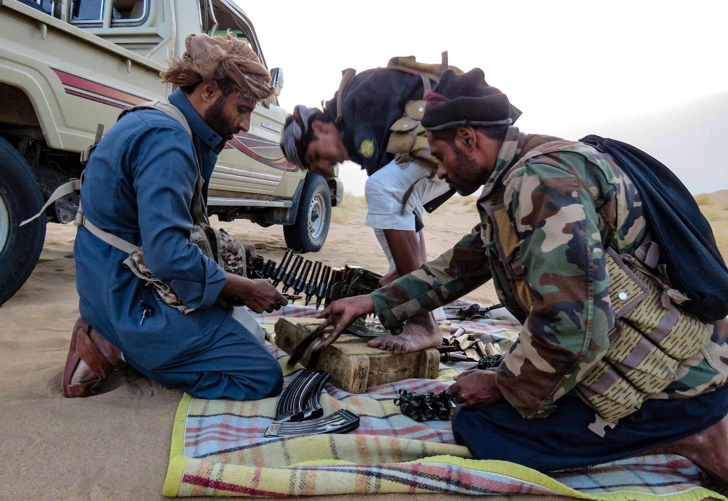 قوات موالية للحكومة اليمنية في مأرب