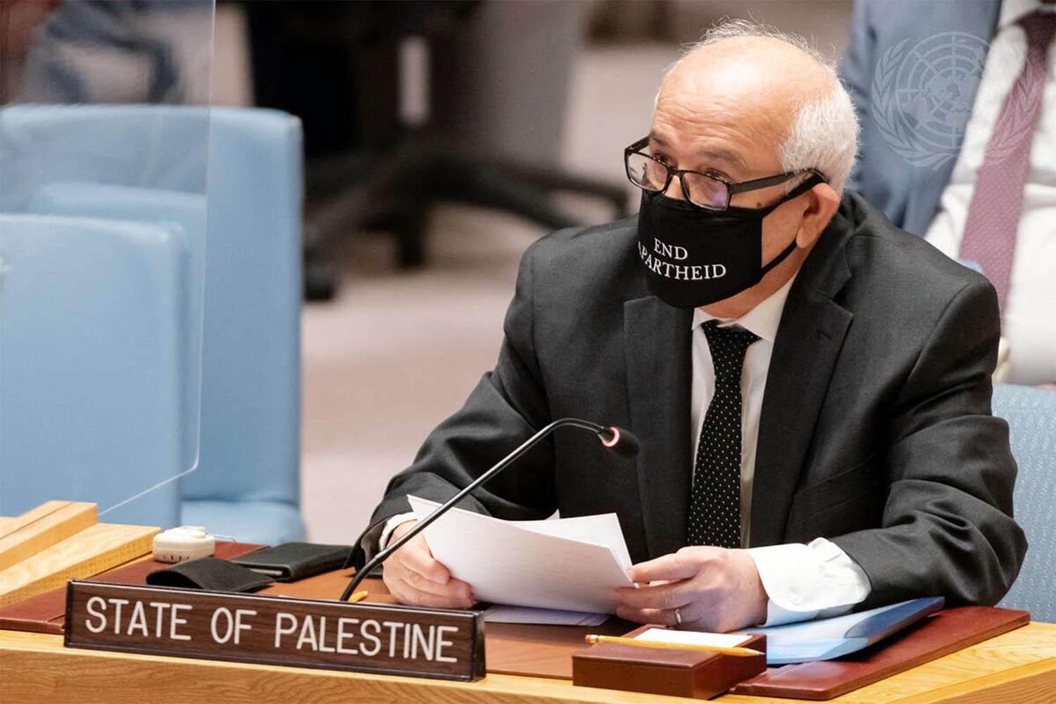 Mansour said the Security Council may not be ready to use the word “apartheid.” 
