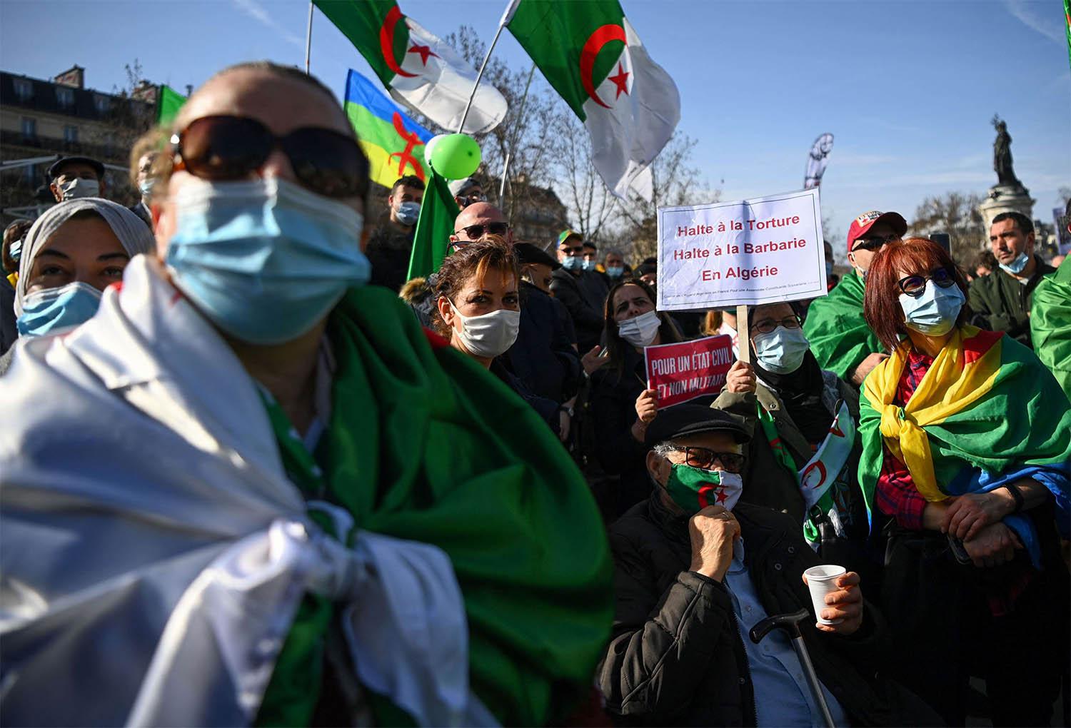 Algeria's diaspora in Europe supporting the Hirak movement