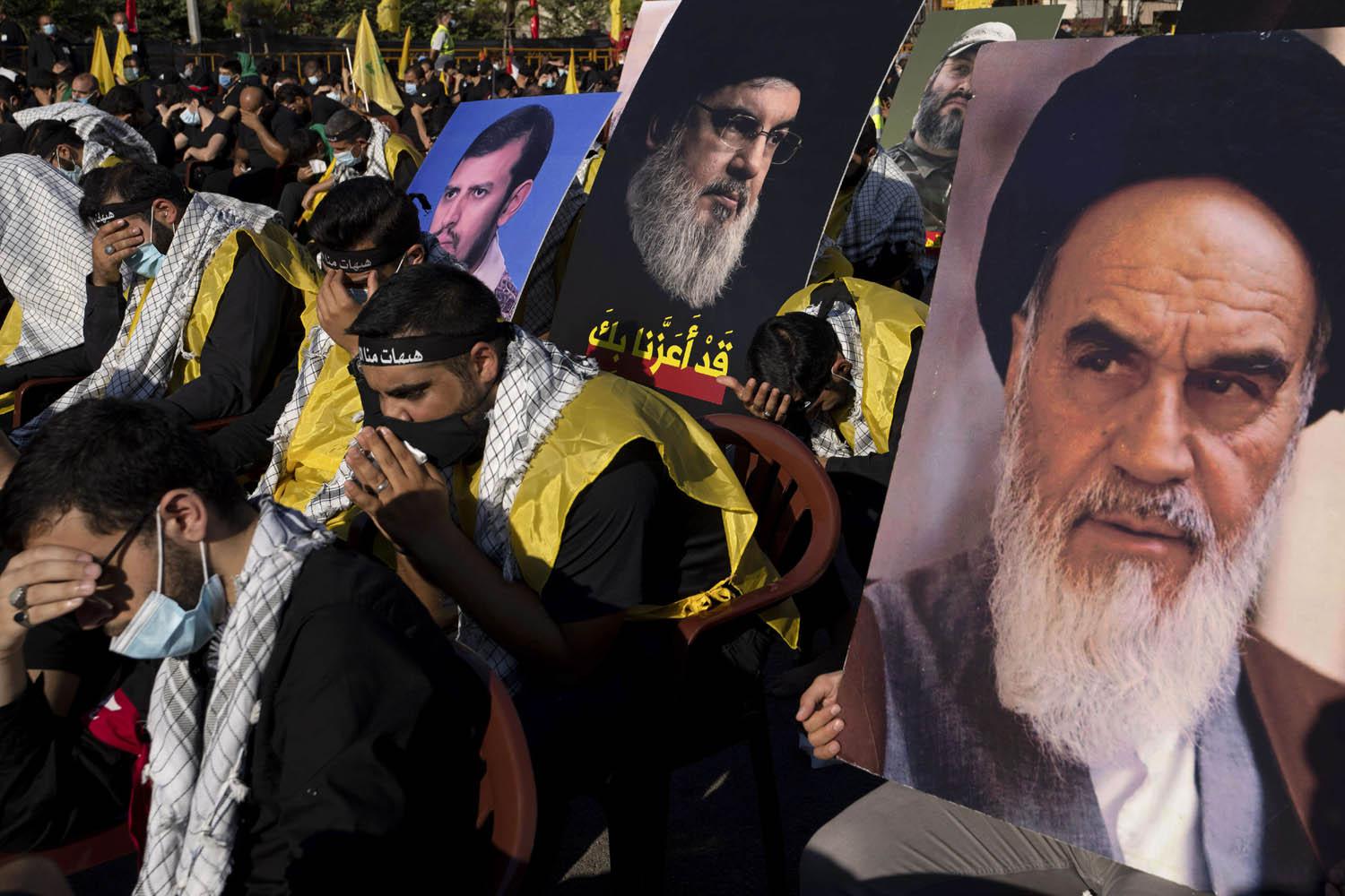 احتفال حزب الله بعاشوراء في الضاحية الجنوبية لبيروت