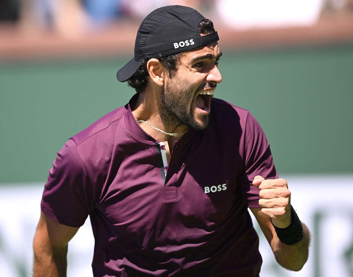 بيريتيني للدور الثالث للمرة الاولى في مسيرته