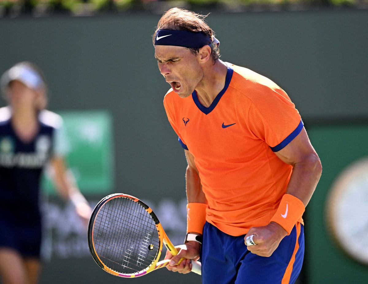 لاعب التنس الاسباني يفوز على غريمه الاميركي بمجموعتين مقابل مجموعة