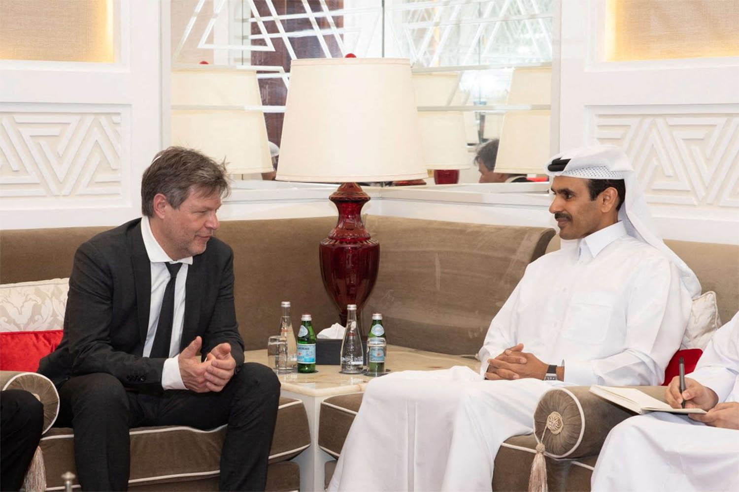 Energy Minister of Qatar meeting with German Economy Minister 