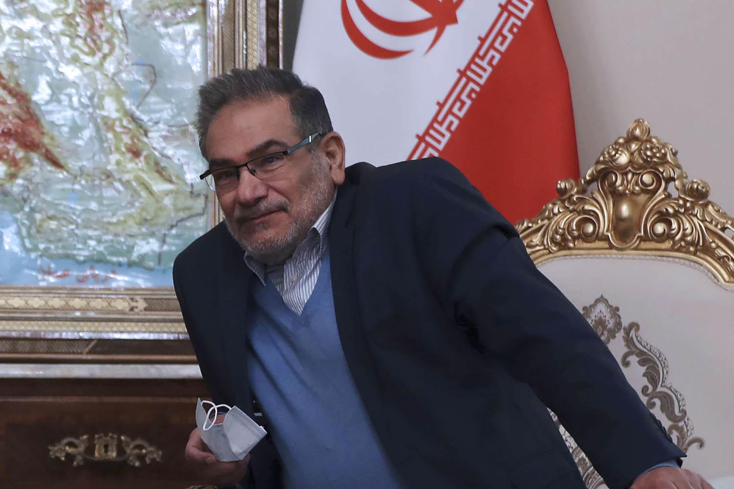 أمين عام مجلس الأمن القومي الإيراني علي شمخاني