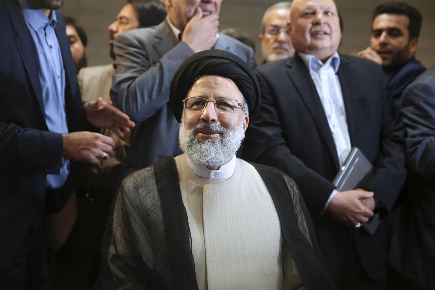 الرئيس الإيراني إبراهيم رئيسي خلال الحملة الانتخابية