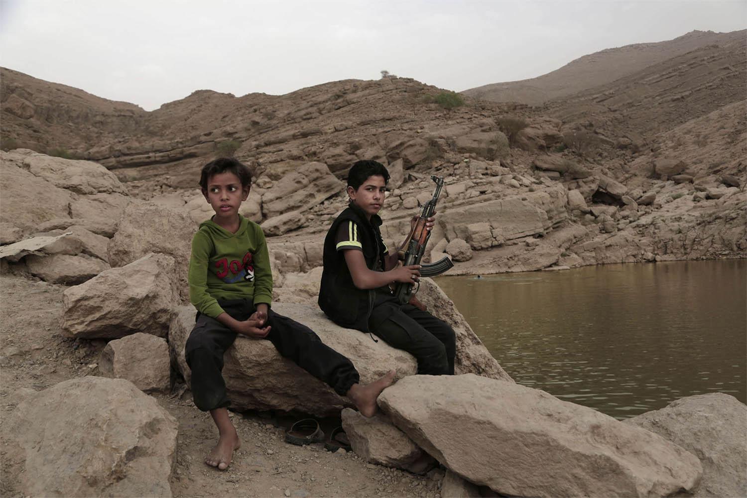 The UN says nearly 3,500 children have been verified as recruited and deployed in Yemen's civil war