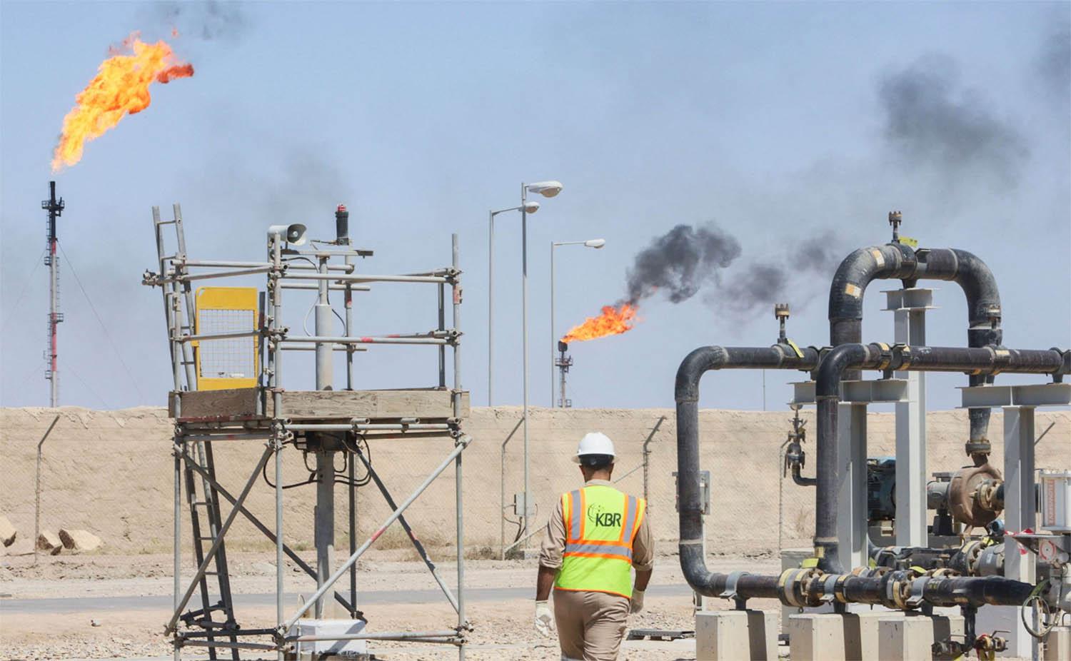 The Majnoon oil field, near Basra, Iraq