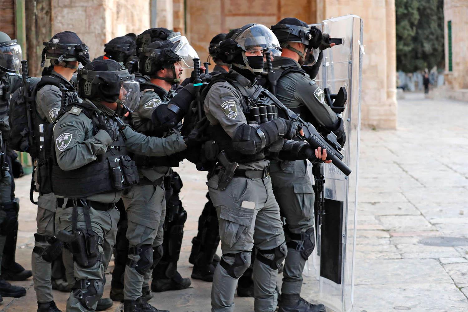 The violence had abated this week following the end of Passover